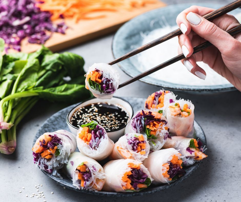 fruit spring rolls