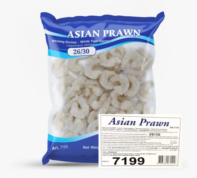 Asian Prawn garnalen. Garnalen zonder kop. Mooijer