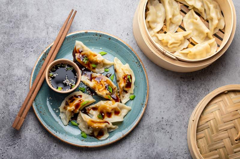 Gyoza: a Japanese dumpling