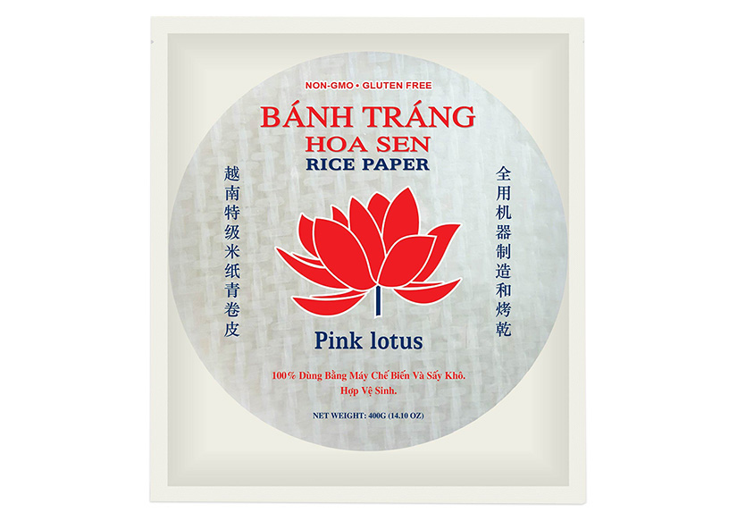 PINK LOTUS Rice Paper  22 CM (38-40 sheets)