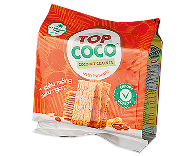 Kokos Crackers met Pinda