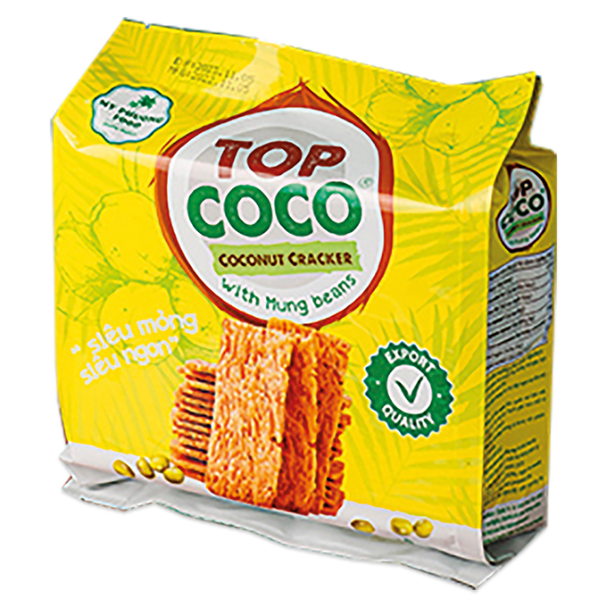 Kokosnuss-Cracker mit Mungobohnen