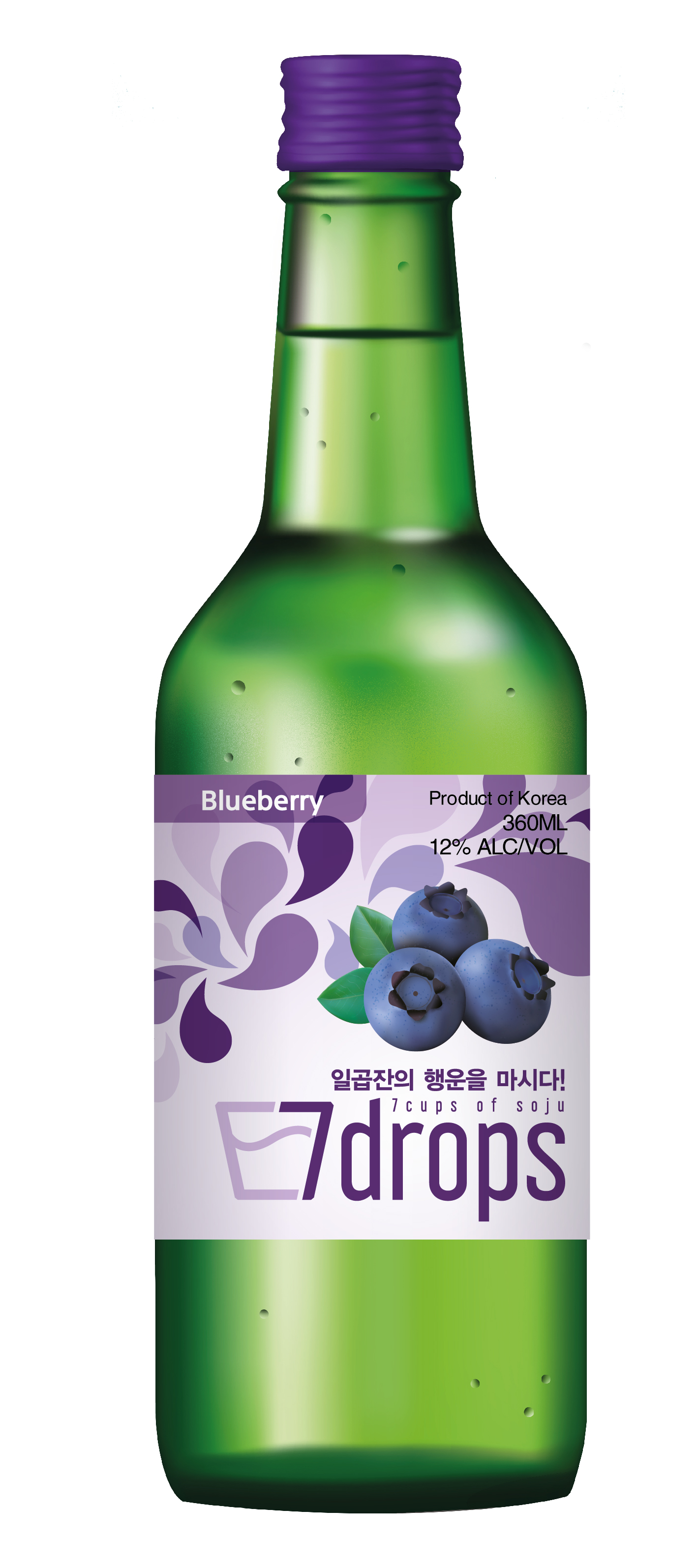 Soju with Blueberry flavor 12%