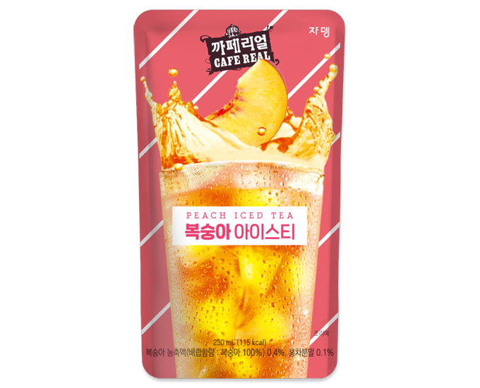 Café Real Peach Iced Tea