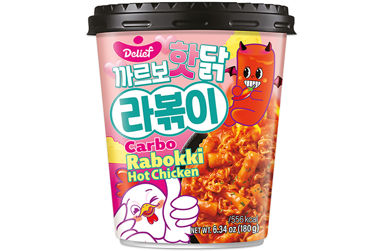 Rabokki with Spicy Chicken Carbonara Flavor