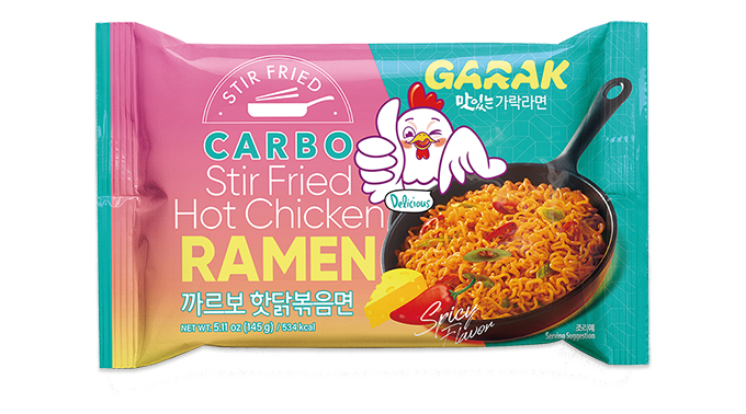 Ramen Stir-Fried Hot Chicken Carbonara