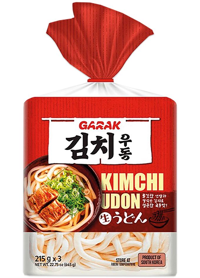 Udon-Nudeln mit Kimchi-Geschmack