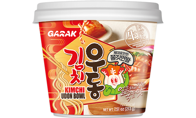 Udon Noodles with Kimchi Flavor