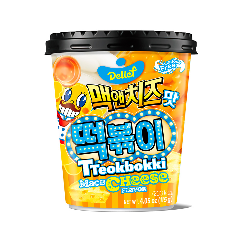 DELIEF Tteokbokki Cup Macaroni met kaas 30x115g