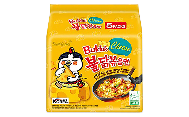 Instant Noodles with Hot Chicken Cheese Flavor