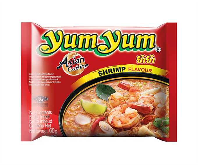 Instant Noodles with Shrimp Flavor