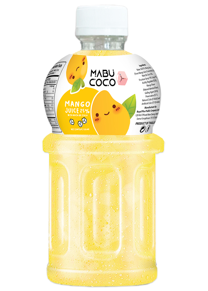 Frisdrank met Mangosmaak met Nata de Coco