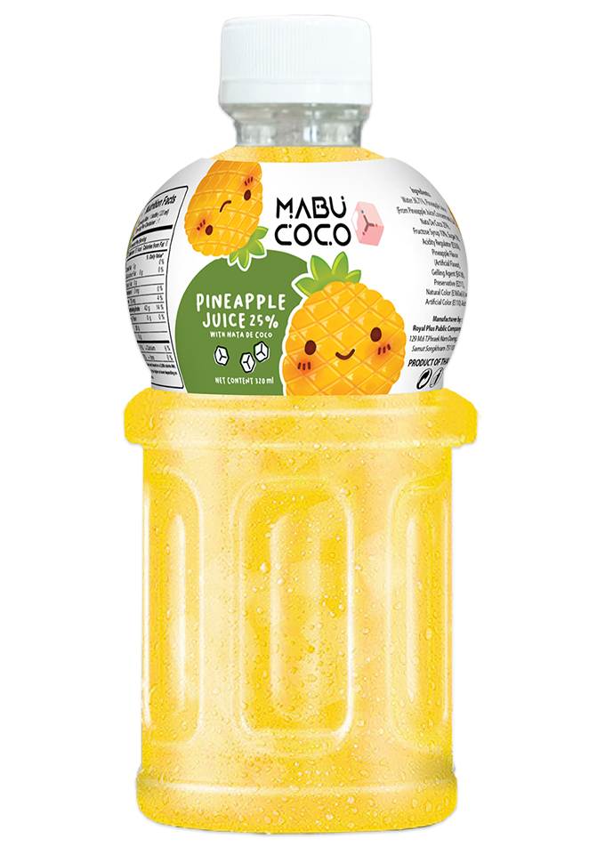 Pineapple Juice with Nata de Coco