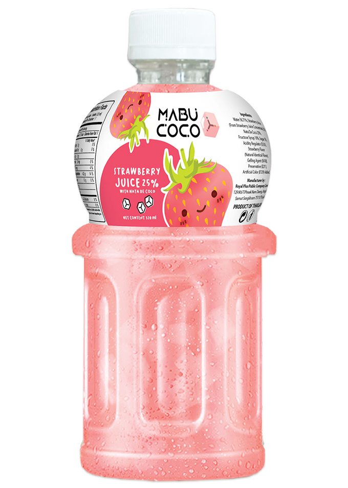 Strawberry Juice with Nata de Coco