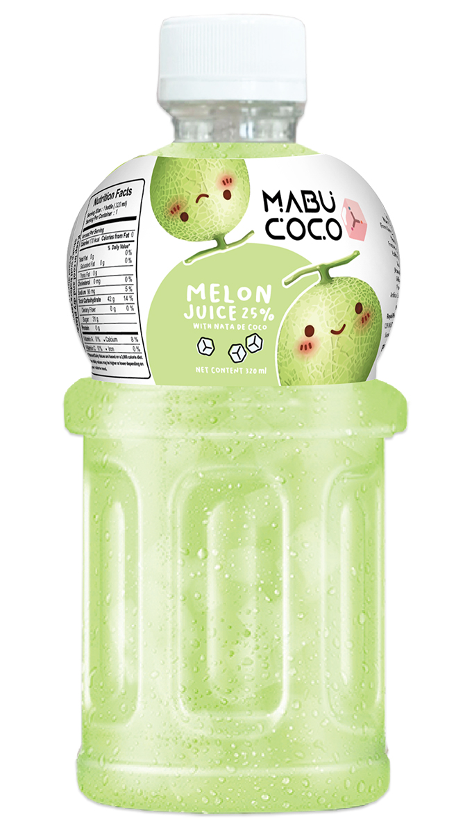 Melon Juice with Nata de Coco