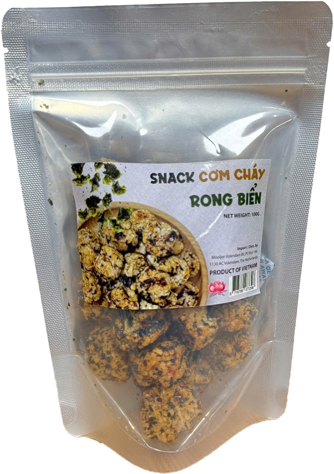 Knapperige Rijst met Zeewier