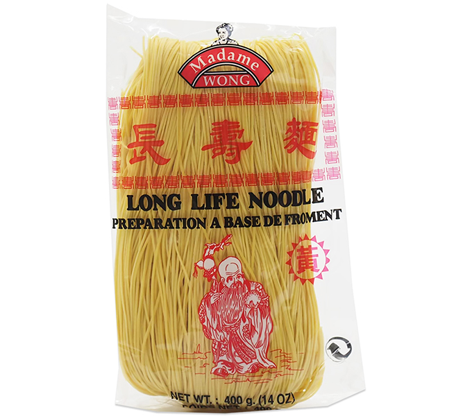 Nouilles Chinoises (Long Life) avec Curcuma