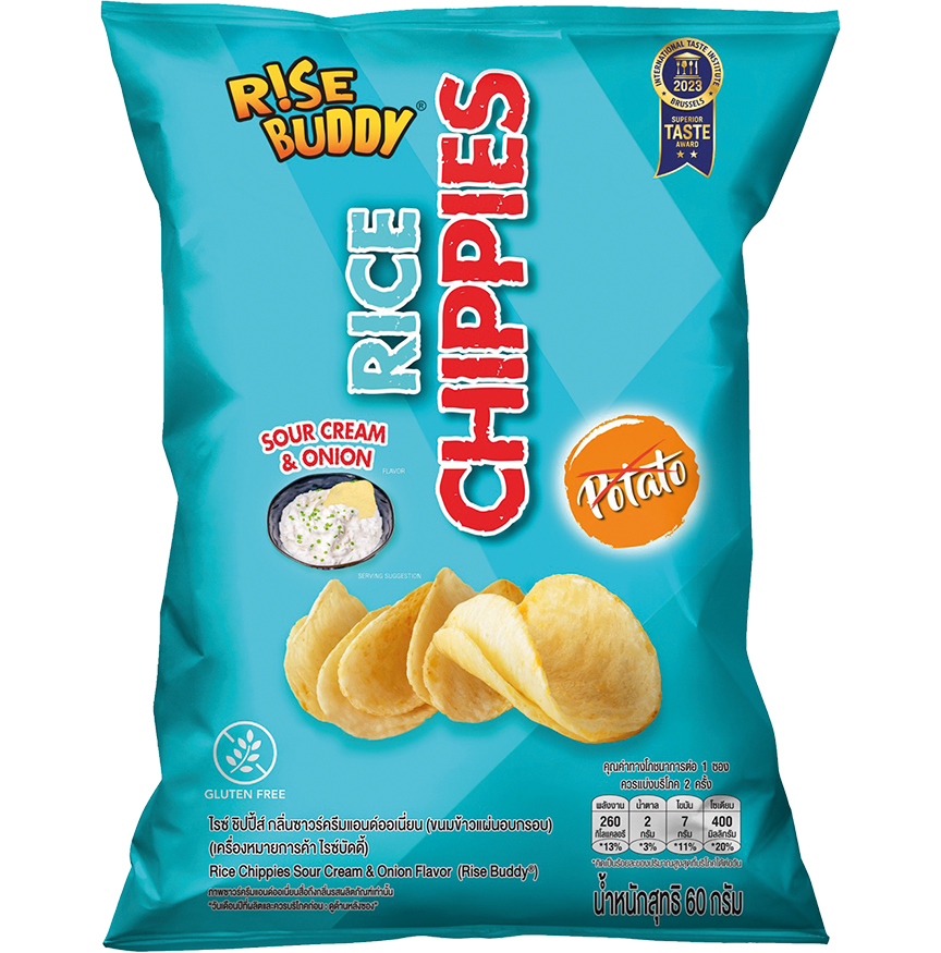 Rice chippies sour cream & onion flavor