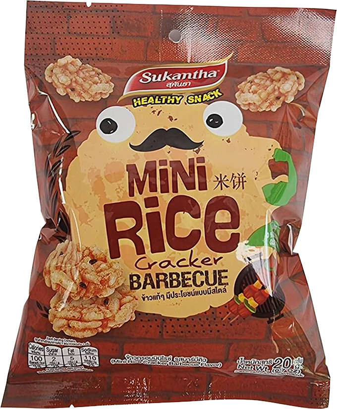 Mini-Reiscracker mit Barbecue-Geschmack