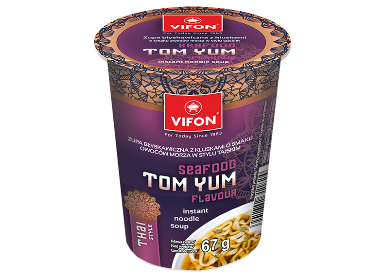 Instant-Nudeln mit Meeresfrüchte-Tomyum-Geschmack