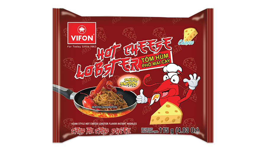 Instant Noodlessoup with Hot Cheese Lobsterflavour