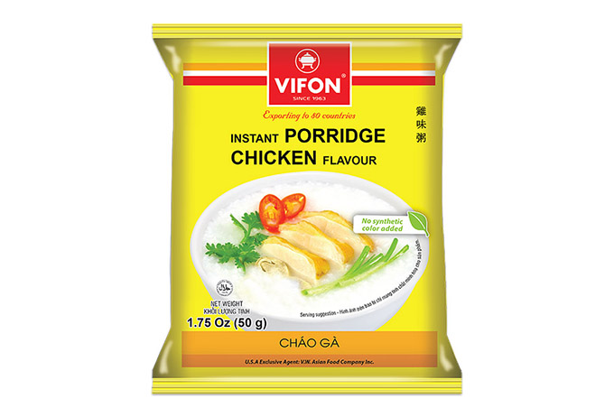 Instant Rice Porridge with Chicken Flavor “Chao Ga