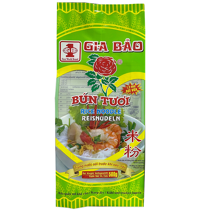 Rice Noodles GIA BAO (Bun Tuoi)  1,2 MM