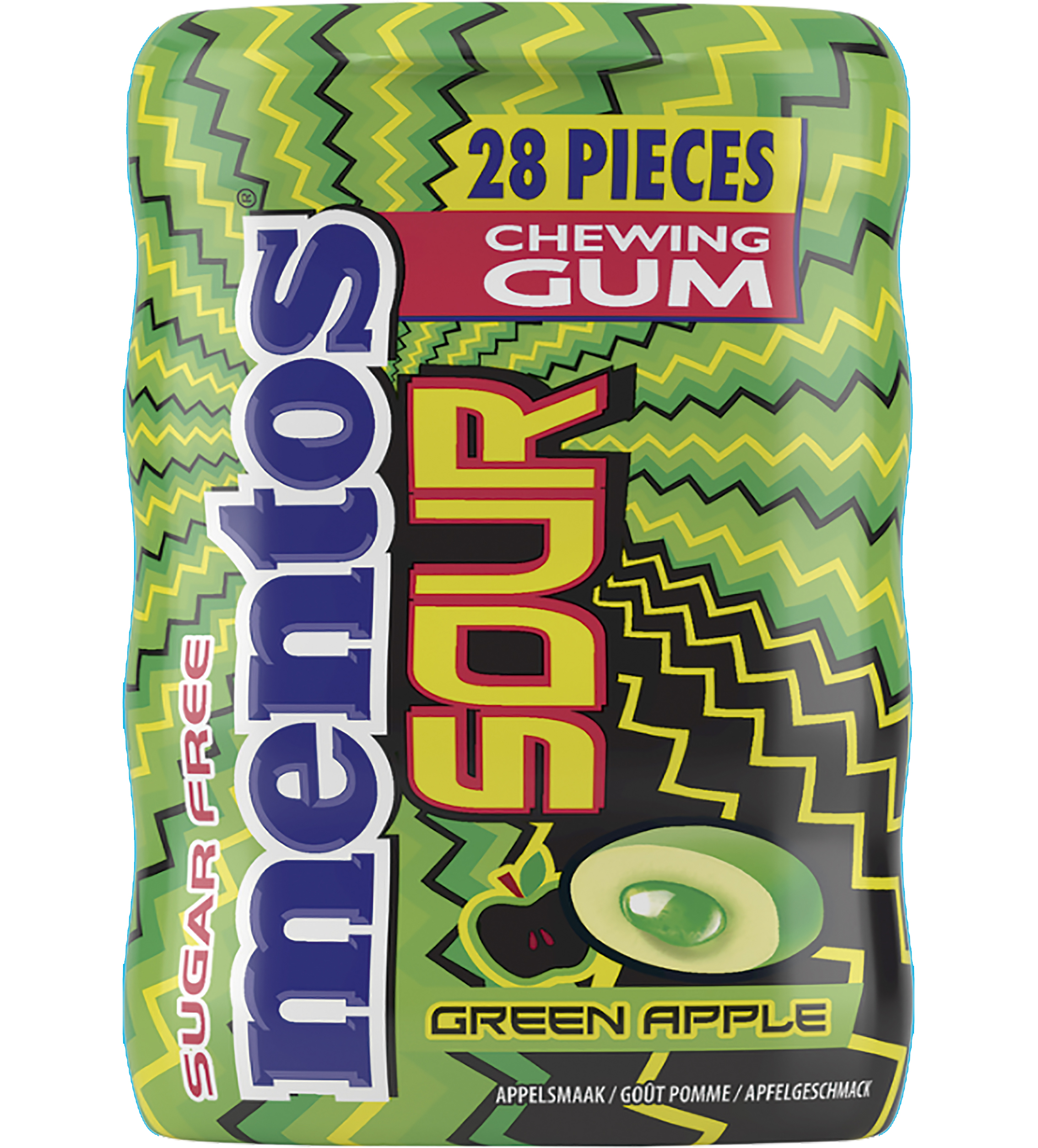 Mentos Sour Gum Green Apple