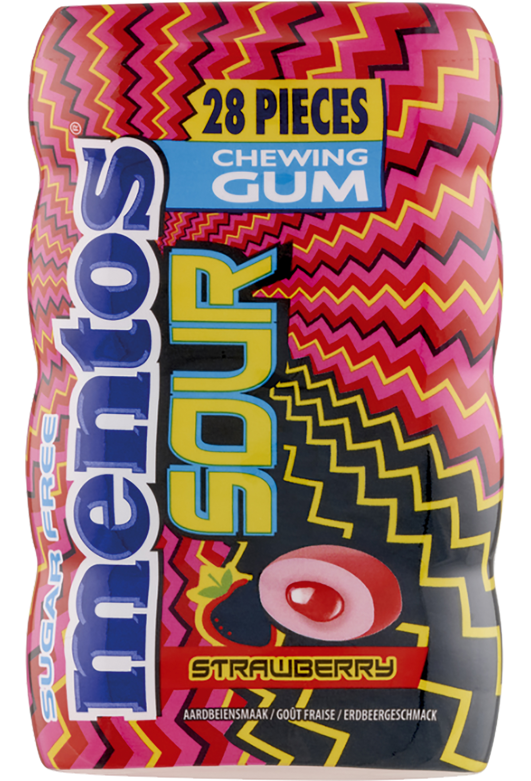 Mentos Sour Gum Strawberry