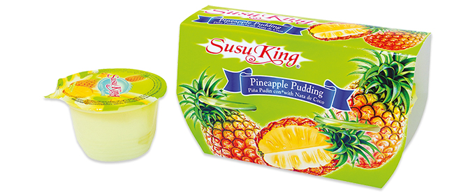 Pudding with Pineapple Flavor