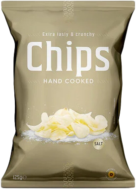 Chips Handcooked salt gold