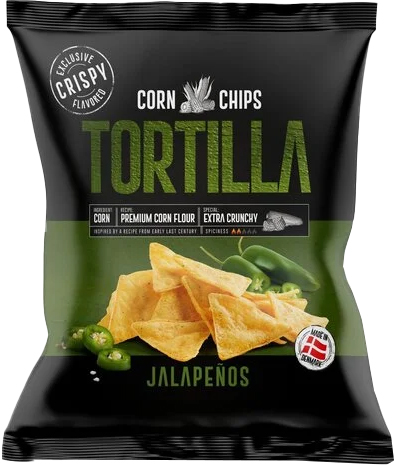 Tortilla Chips Jalapenos black