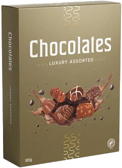 Chocolates de luxe gold