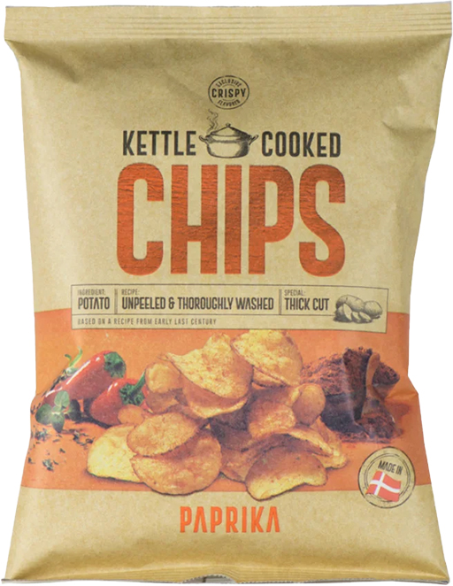 Kettle Cooked Chips Paprika Orange