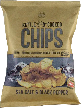 Kettle Cooked Chips Seasalt Black Pepper (Black)