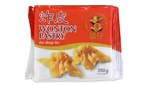 Wonton Pastry Sheets Red  95X95 MM