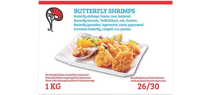 Butterfly shrimps  26/30