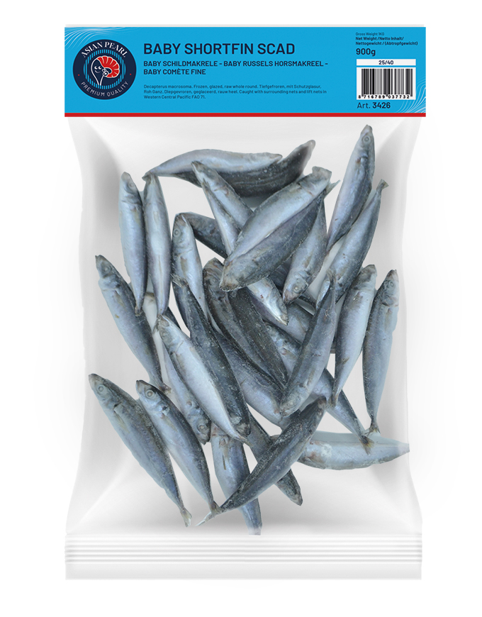 Baby Shortfin Scad  25/40 PCS/BAG