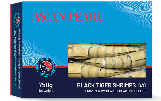 Black Tiger Shrimps  6/8