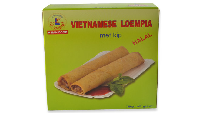 Vietnamese springroll with chicken (Halal)  12 STUKS