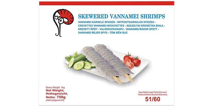 Skewerd Shrimps  51/60