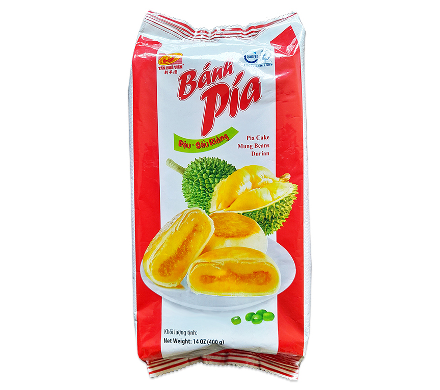 Pia cake with mungbean and durian 4 PCS