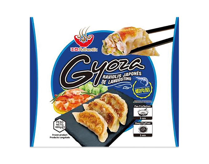 Gyoza with shrimp