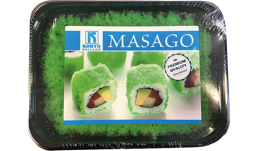 Sushi Kaviaar Kuit Oranje Wasabi