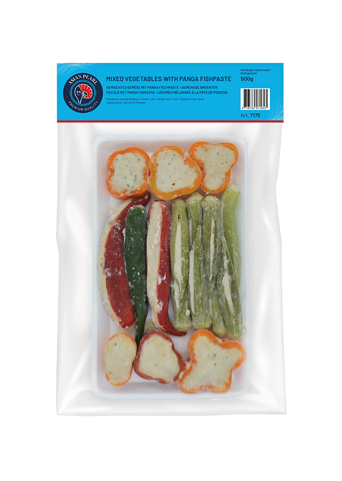 Légumes mélangés à la pâte de poisson Panga