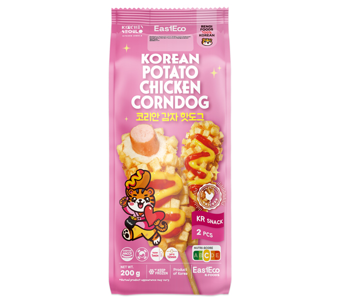 Corn Dog au poulet coréen et pommes de terre