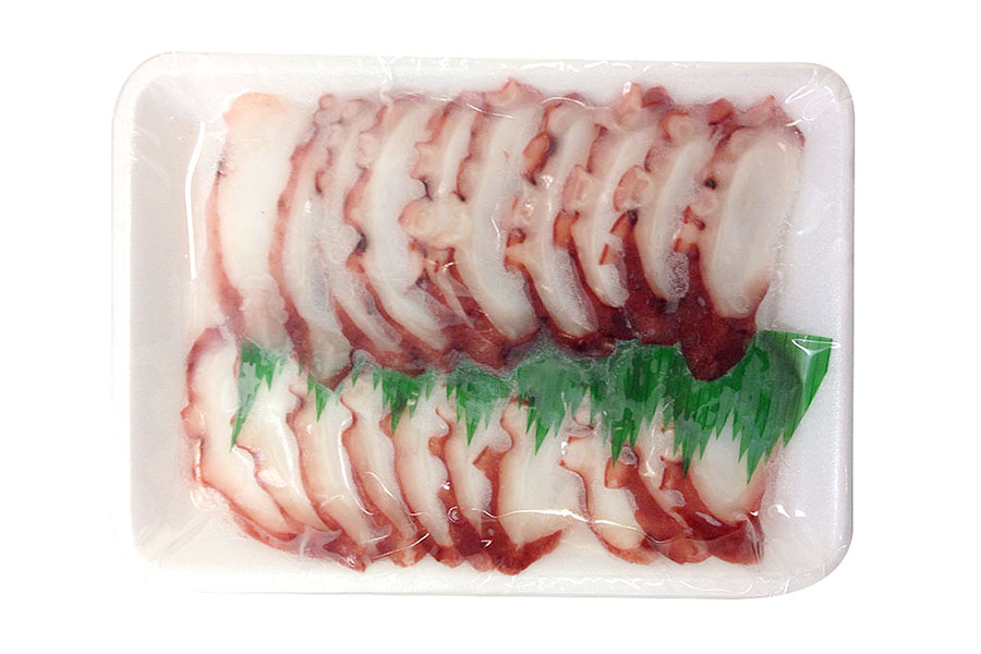 Cooked octopus slices