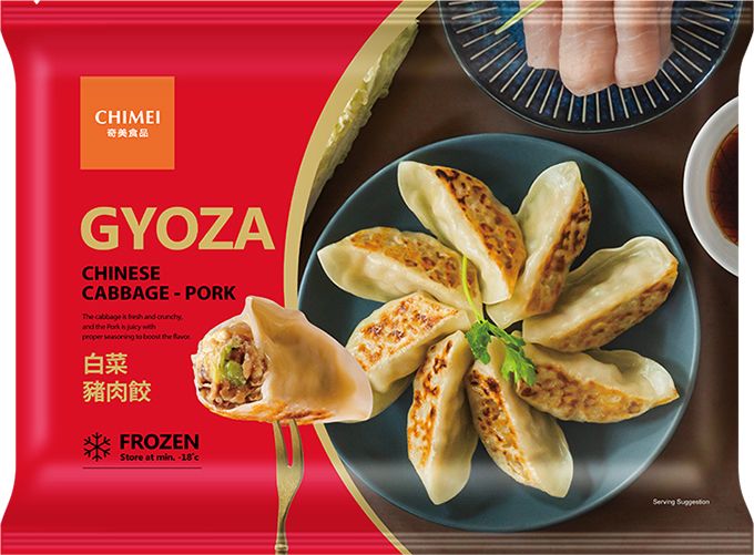 Gyoza with chinese cabbage and pork