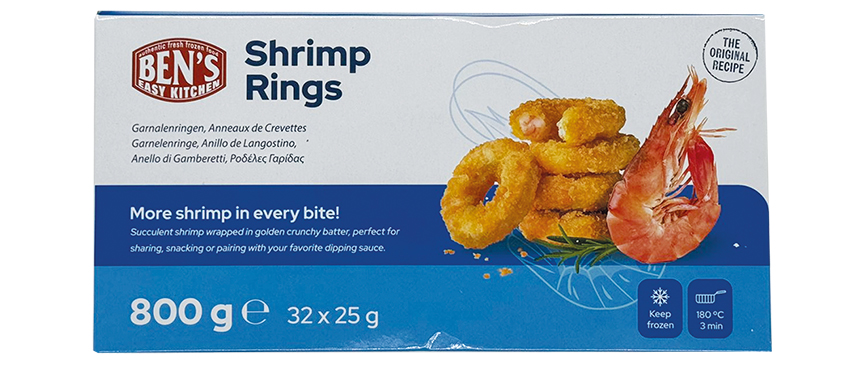 Shrimp Rings  32X25 G