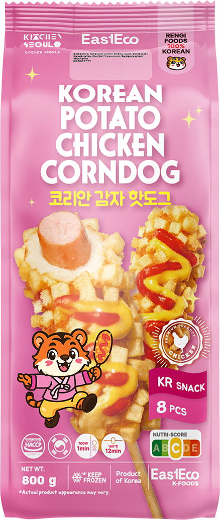 Corn Dog au poulet coréen et pommes de terre
